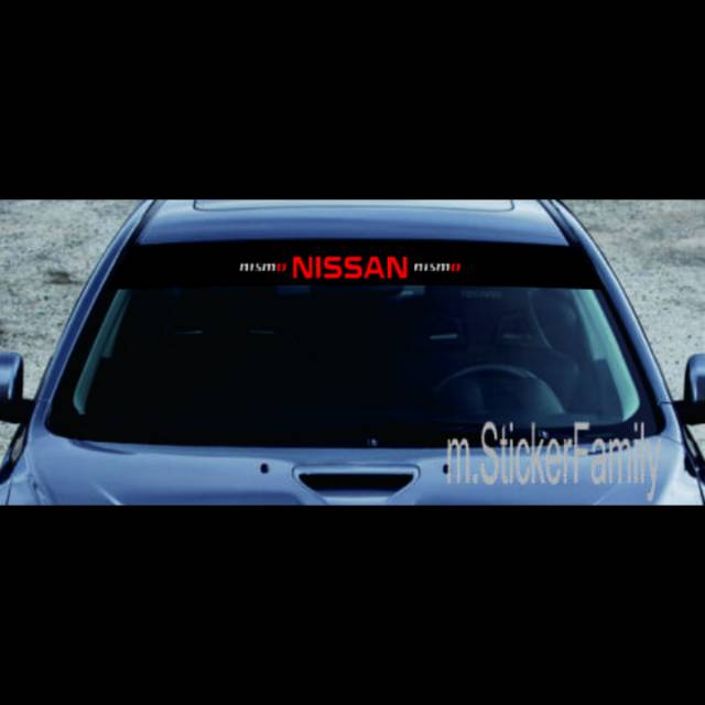 Jual Sticker Cutting Kaca Depan Mobil Nisan Nismo Sticker Mobil Racing