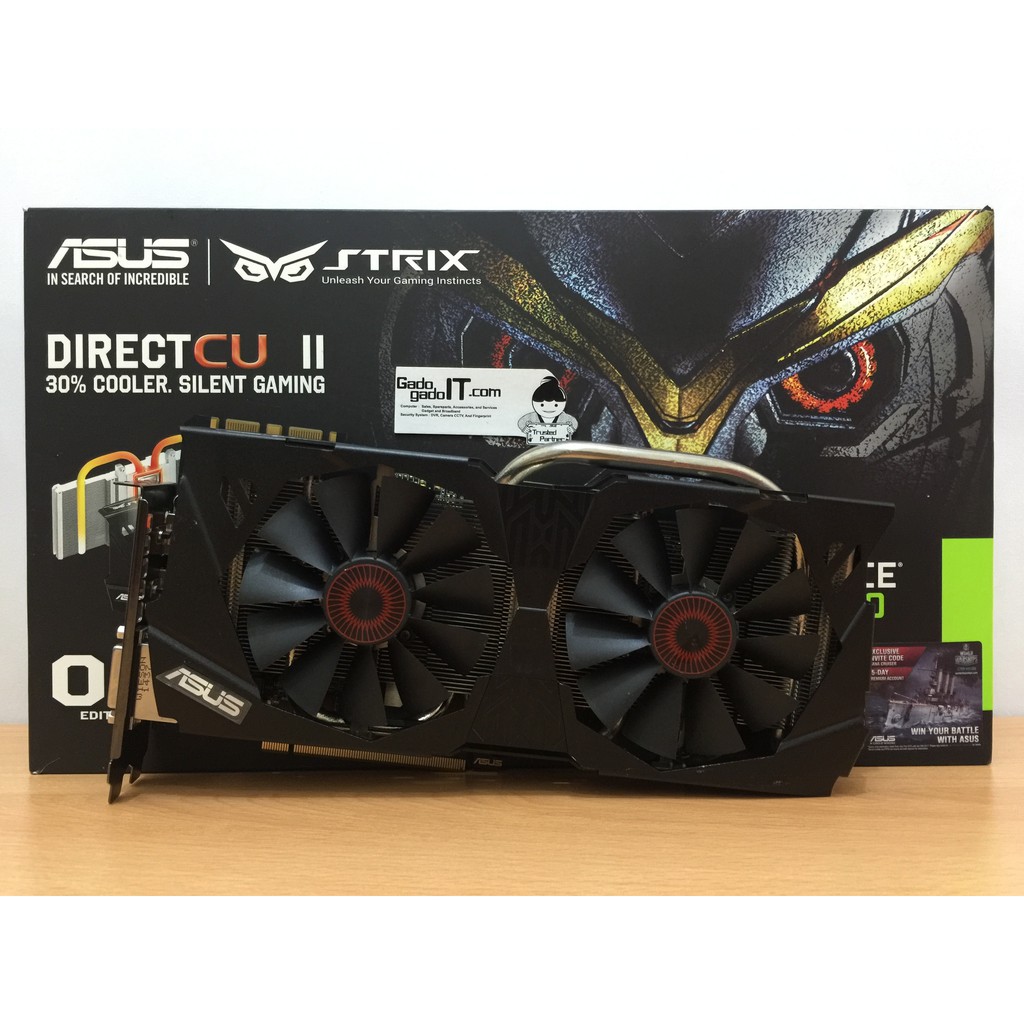 Jual VGA Card PCI E ASUS Nvidia Geforce GTX 970 STRIX DC2 OC 4GB DDR5