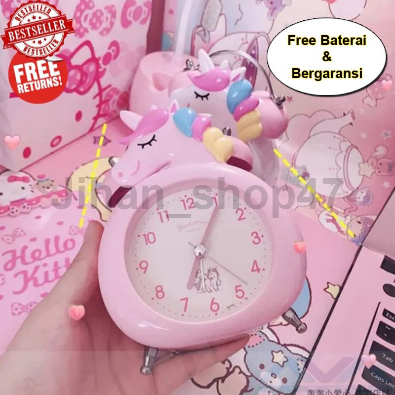 Jual Jam Weker Unicorn Beker Alarm Clock Kring Nyaring Bunyi Kencang