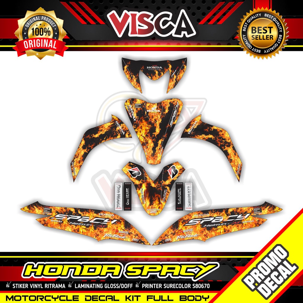 Jual Decal Spacy Full Body Stiker Motor Spacy Full Body Striping Spacy