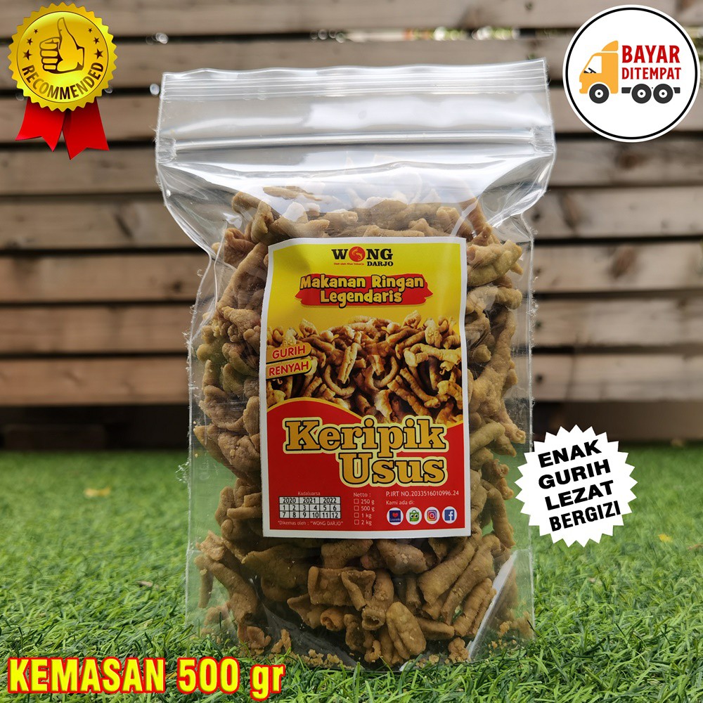 Jual Keripik Usus Enak Gurih Dan Renyah Kemasan 500gr Keripik Usus