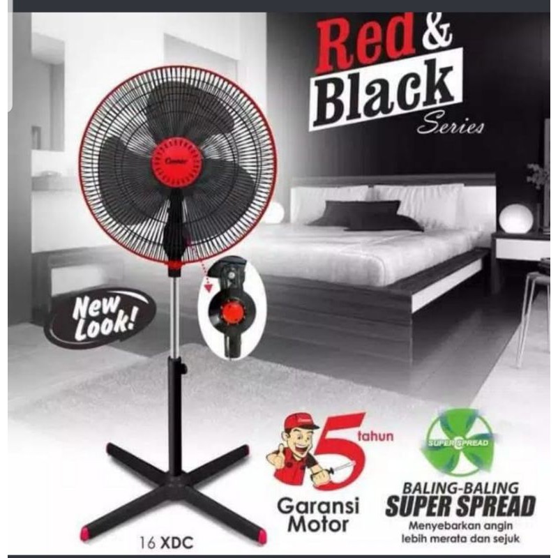 Jual COSMOS KIPAS ANGIN BERDIRI STAND FAN KAKI SILANG 16 16 XDC