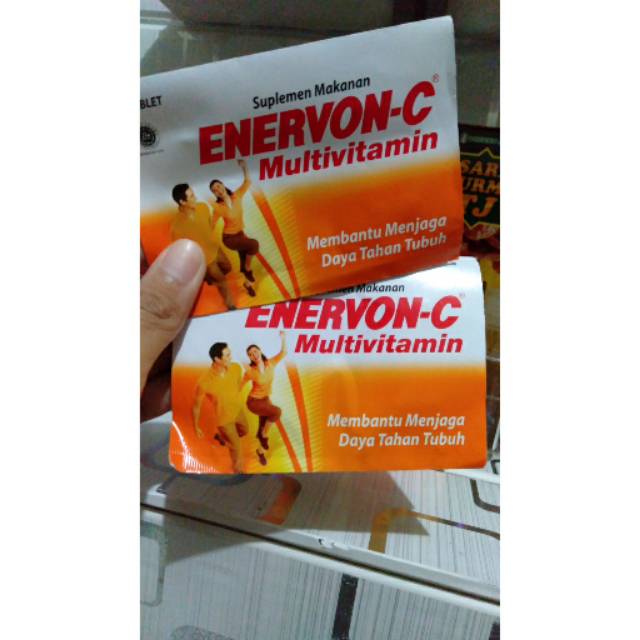 Jual Enervon C Strip Isi 4 Tablet Shopee Indonesia