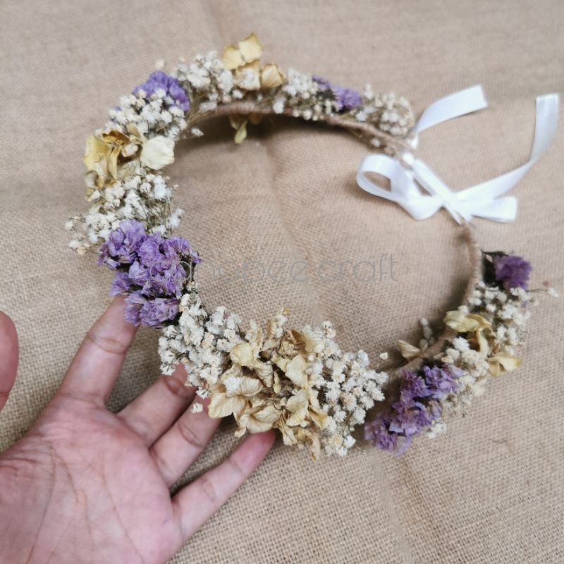 Jual DRIED FLOWER CROWN MAHKOTA BUNGA KERING RUSTIC Shopee Indonesia