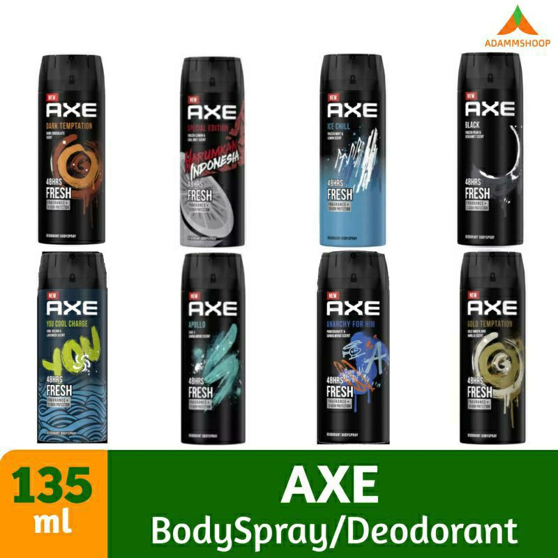 Jual Axe Deodorant Body Spray Parfum Pria 135ml Dark Temptation Black