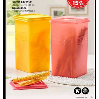 Jual Mosaic Sweet Saver Tupperware Toples Kue Tupperware Shopee