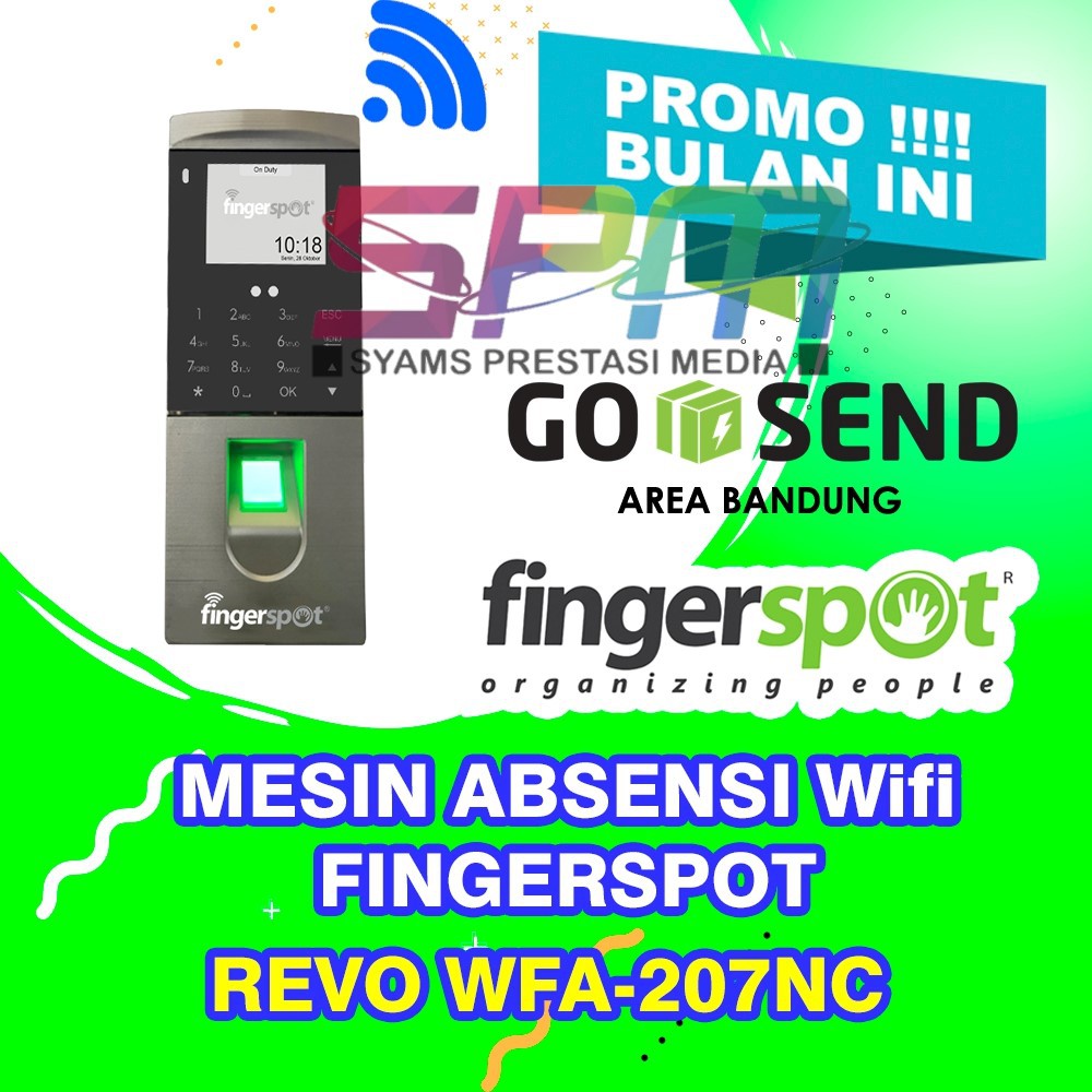 Jual FINGERSPOT REVO WFA 207NC MESIN ABSENSI WIFI ACCESS CONTROL