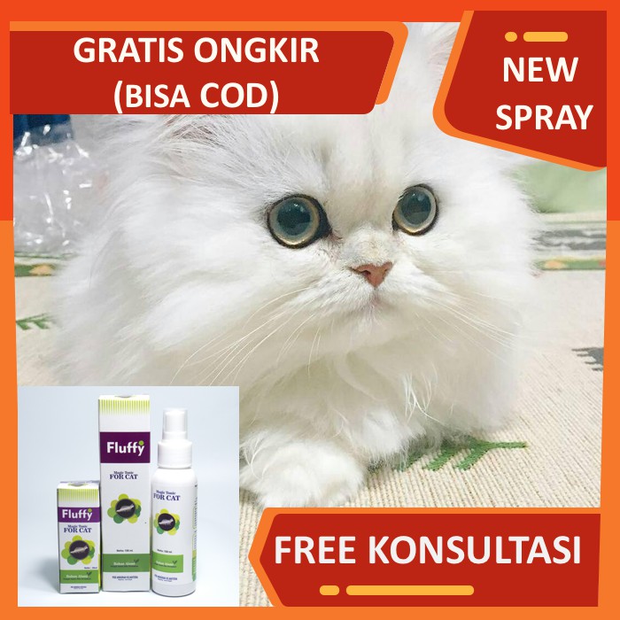 Jual Penghilang Kutu Kucing Fluffy 30 Ml Spray Anti Jamur Obat Hewan