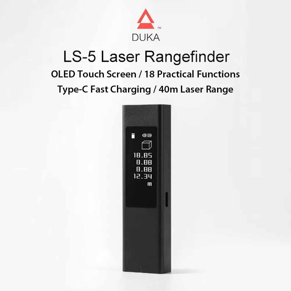 Jual Xiaomi Duka Ls M Laser Rangefinder Meter Oled Touch Screen