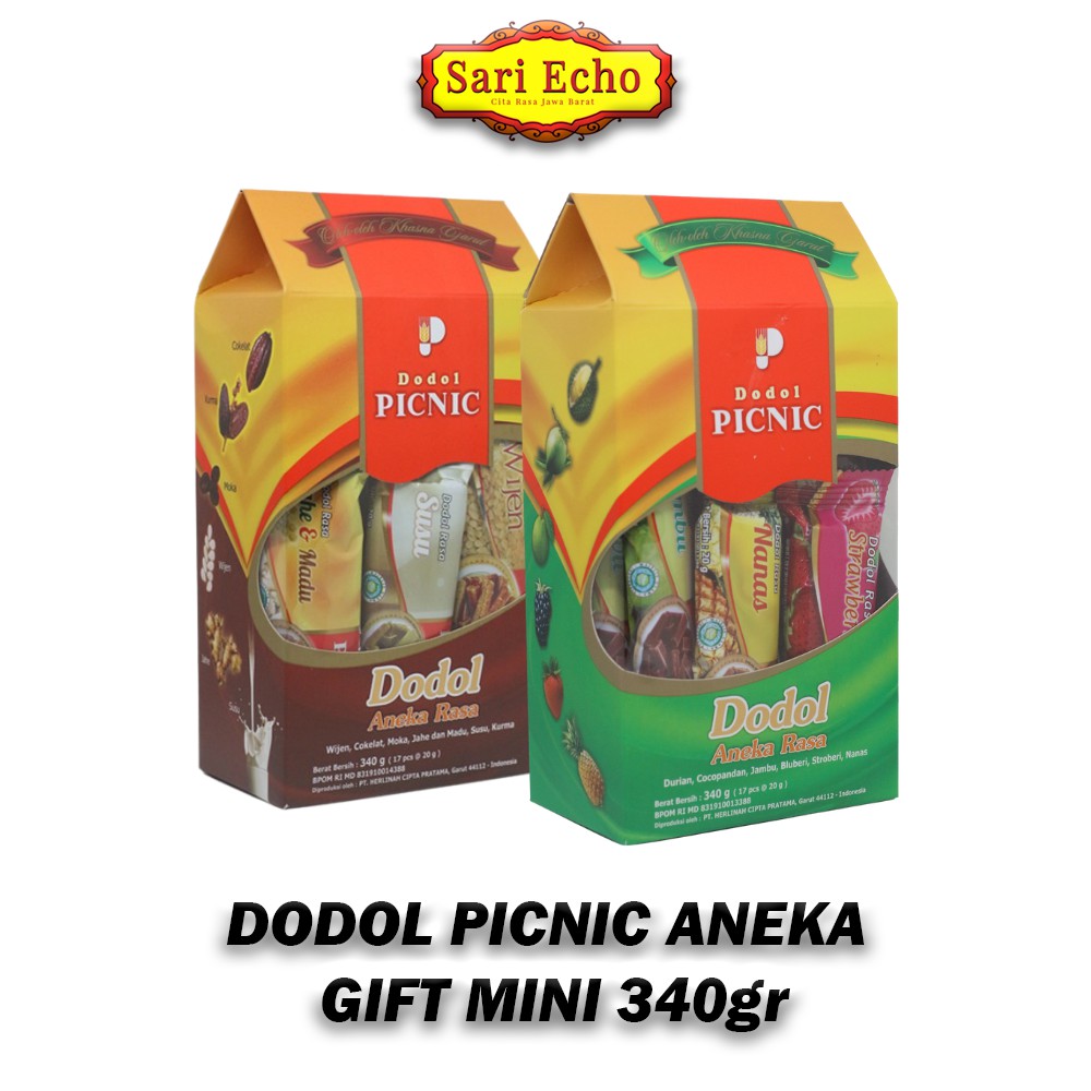 Jual Dodol Picnic Oleh Oleh Garut Aneka Rasa Kemasan Special Gift Mini