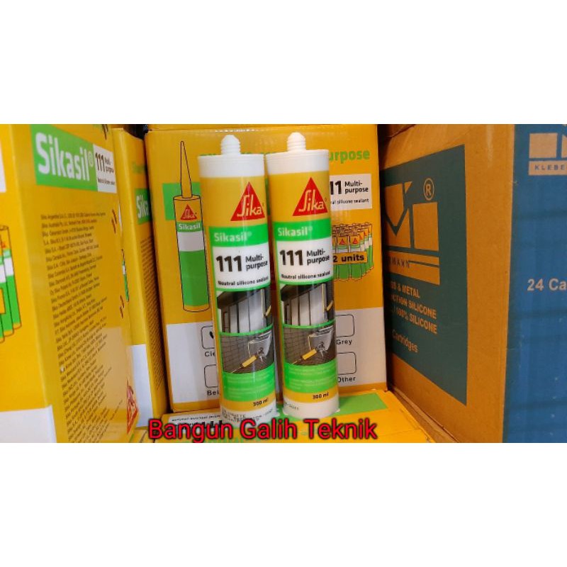 Jual Sikasil 111 Silicone Sealant White Shopee Indonesia