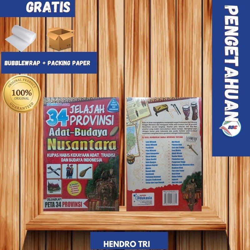 Jual Buku Jelajah Provinsi Adat Budaya Nusantara Peta Prov