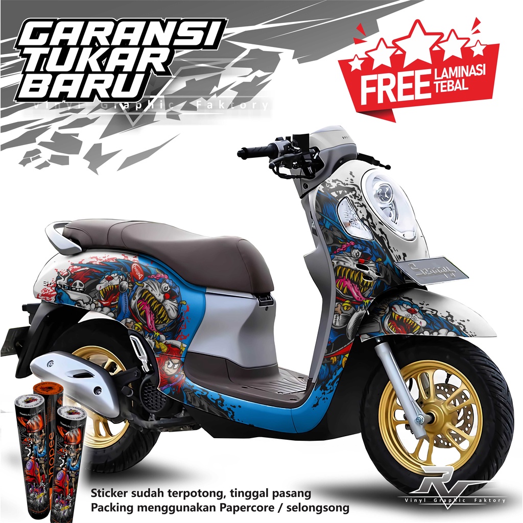 Jual S Decal Sticker Stiker Motor Scoopy Custom Full Body