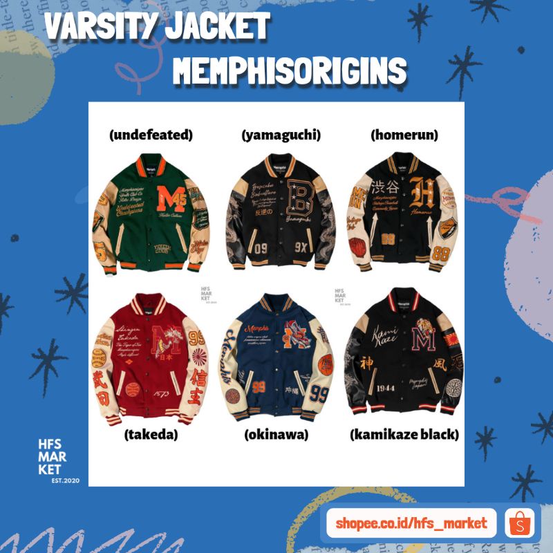 Jual Original Memphisorigins Varsity Jacket Okinawa Yamaguchi