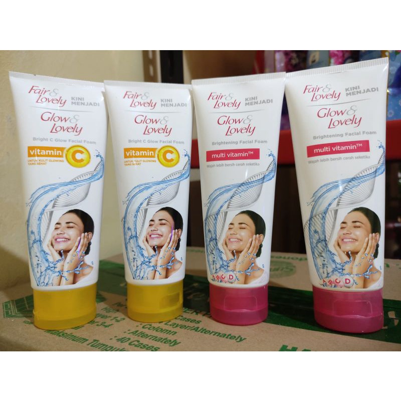 Jual FAIR LOVELY GLOW LOVELY FACIAL FOAM 100gr Shopee Indonesia