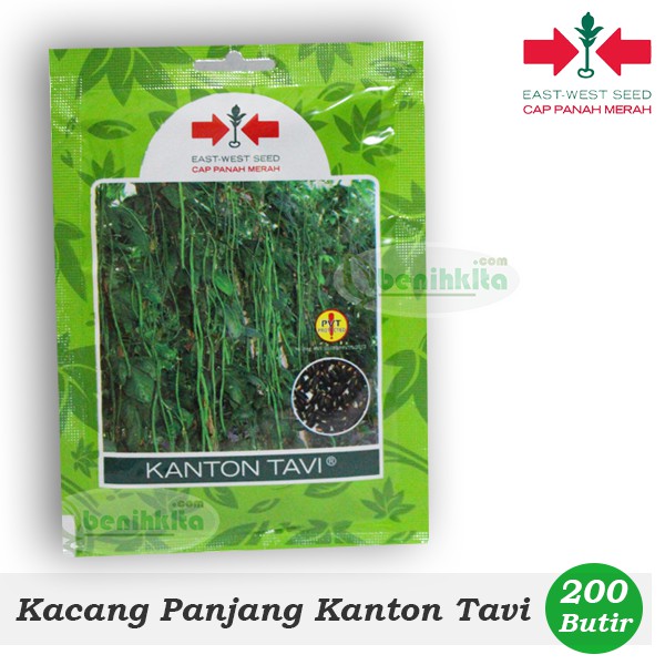 Jual Benih Bibit Kacang Panjang Kanton Tavi 200 Butir Cap Panah Merah