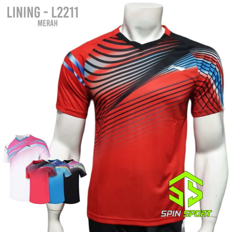 Jual L Merah Lining Summer Collection Kaos Baju Lining Li Ning