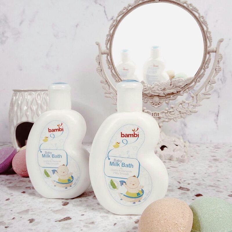 Jual Bambi Baby Milk Bath Milky Smooth Shopee Indonesia