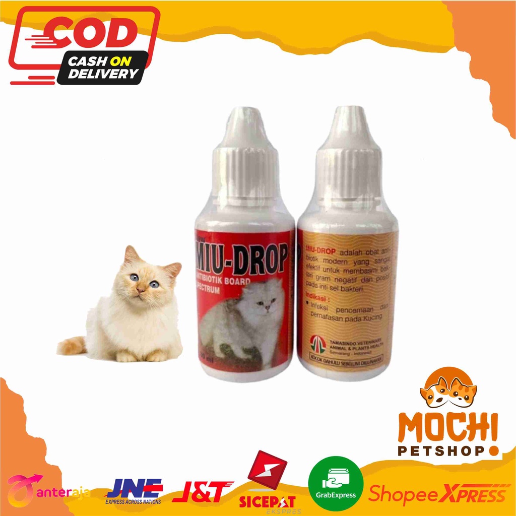 Jual Miu Drop Ml Obat Antibiotik Kucing Cat Kitten Infeksi Antibiotik