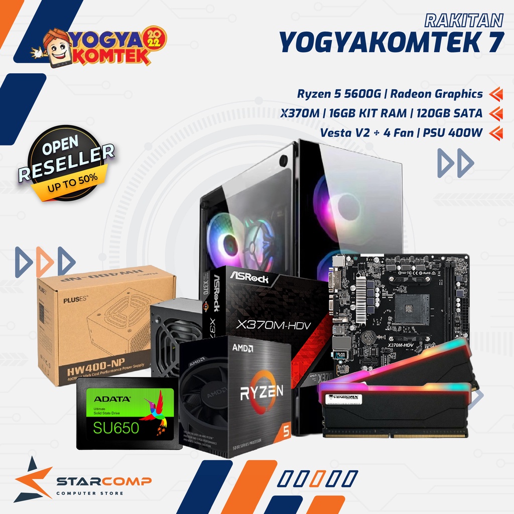 Jual Pc Rakitan Amd Ryzen G Gb Ram Tb Nvme Paket Yogyakomtek