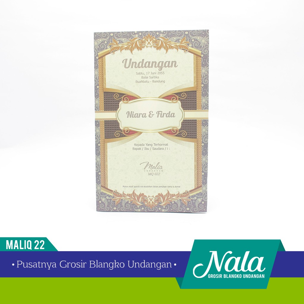 Jual Blangko Undangan Maliq Harga Murah Shopee Indonesia