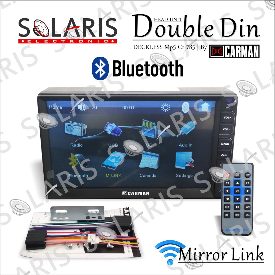 Jual Head Unit Double Din Murah Inch Carman Cr Shopee Indonesia