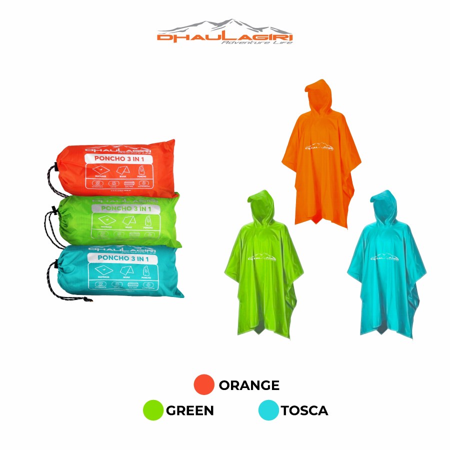 Jual Jas Hujan Rain Coat Ponco In Multifungsi Ultralight Dhaulagiri