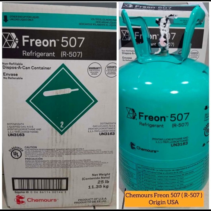 Jual Freon R507 Dupont Chemours Usa Shopee Indonesia