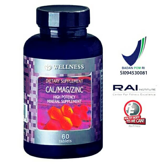 Jual Wellness Cal Mag Zinc Isi Tablets Shopee Indonesia