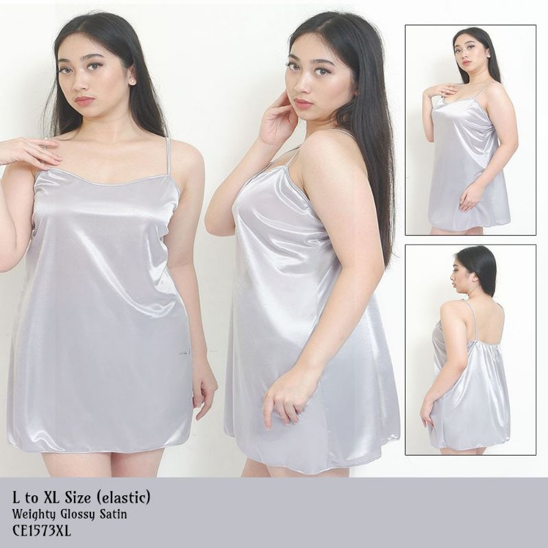 Jual Az Flv Lingerie Satin Dress Big Size Jumbo Wik Wik Premium