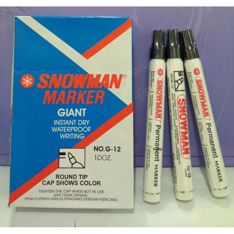 Jual Spidol Snowman Permanent G Shopee Indonesia