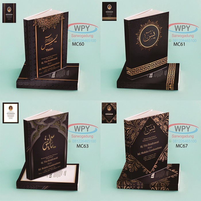 Jual Buku Yasin Dan Tahlil Yasin Softcover Foto Almarhum Di Cover