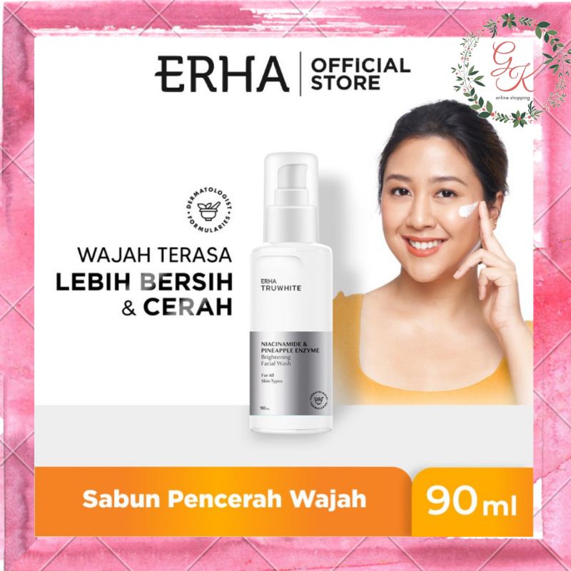 Jual Erha Truwhite Brightening Facial Wash Ml Shopee Indonesia