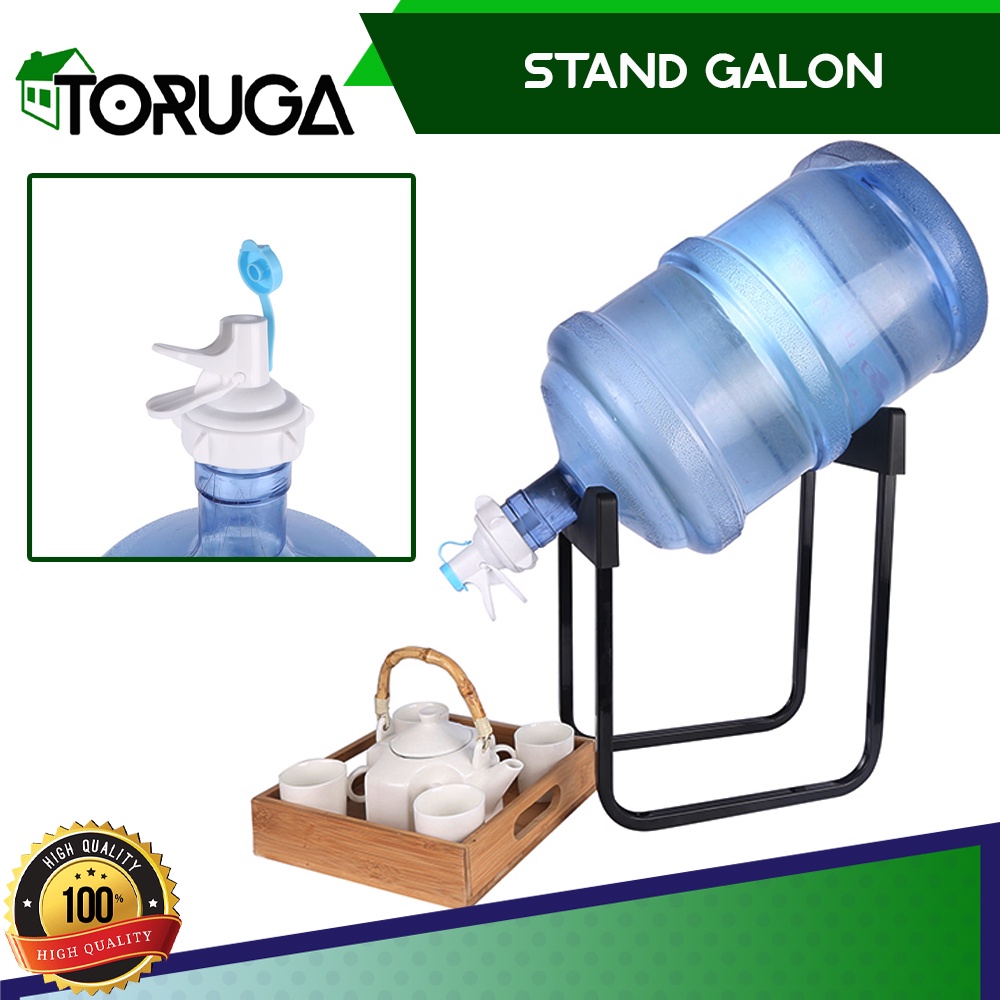 Jual Stand Aqua Tempat Dudukan Galon Air Rak Kaki Keran Kran Air