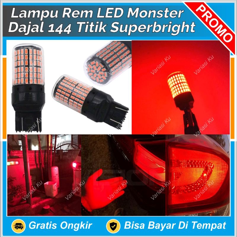 Jual Lampu Rem T Mobil Led Super Extreme Power Bright Mata Kedip