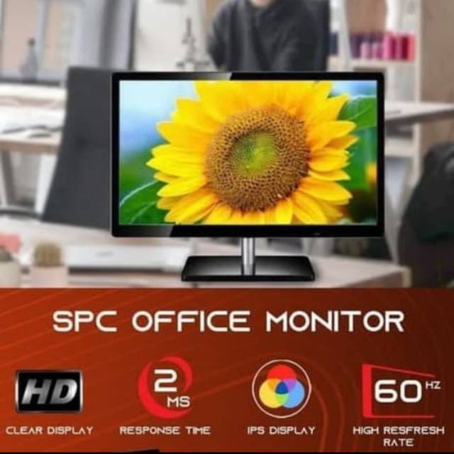 Jual Monitor Spc Inch Sm Hd Vga Hdmi Shopee Indonesia