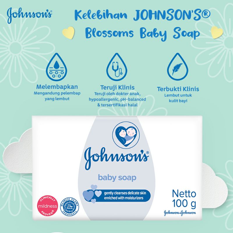 Jual Johnsons Baby Soap 75gr Sabun Batang Shopee Indonesia