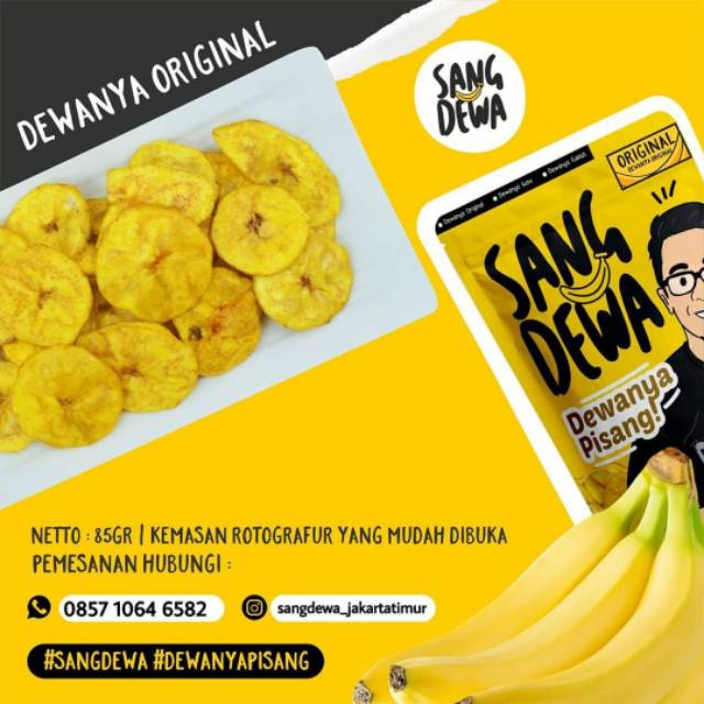 Jual Keripik Pisang Sang Dewa Rasa Original Shopee Indonesia