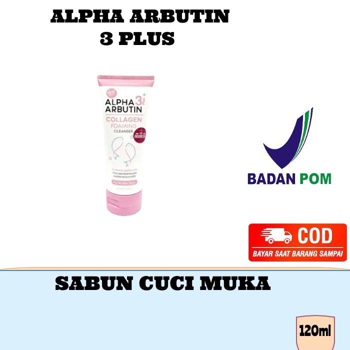 Jual Alpha Arbutin Collagen Foaming Face Cleanser Sabun Wajah