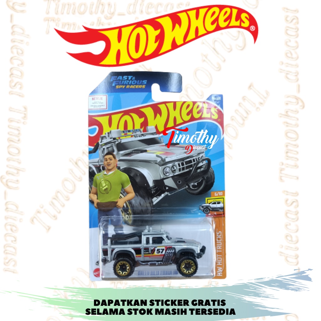 Jual Hot Wheels Rally Baja Crawler Silver Fast Furious Spy Racer Hot Trucks Shopee Indonesia