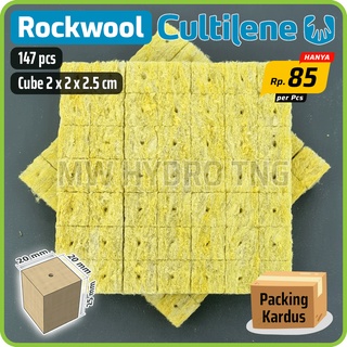 Jual Rockwool Cultilene Potongan Kotak Siap Pakai Media Tanam