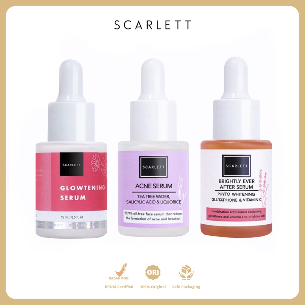 Jual SCARLETT Whitening Serum Acne Brightly Ever After Serum