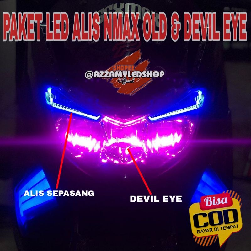 Jual Paket Lampu Motor Drl Alis Lampu Alis Nmax Old Yamaha Nmax Free