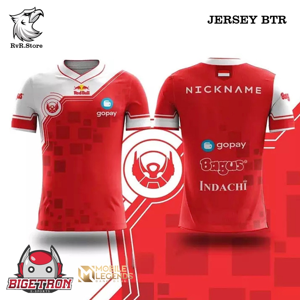 Jual Jersey Baju Kaos Btr Bigetron Game Freefire Ff Mobile Legends