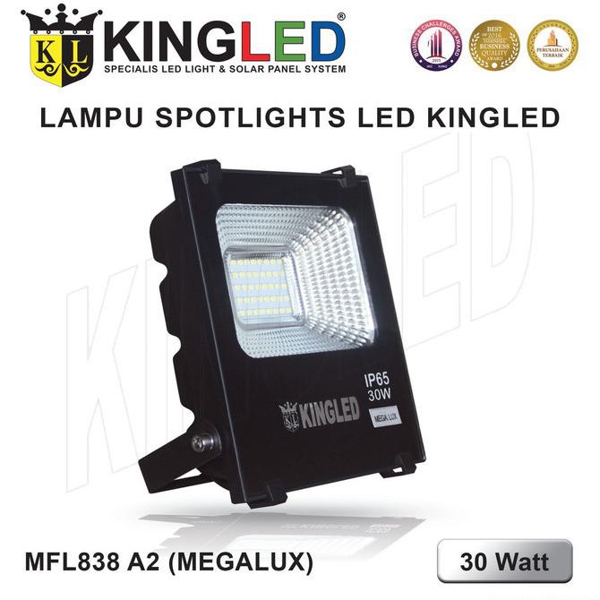 Jual Lampu Sorot Floodlight Led 30 Watt Kotak Square Kingled Megalux