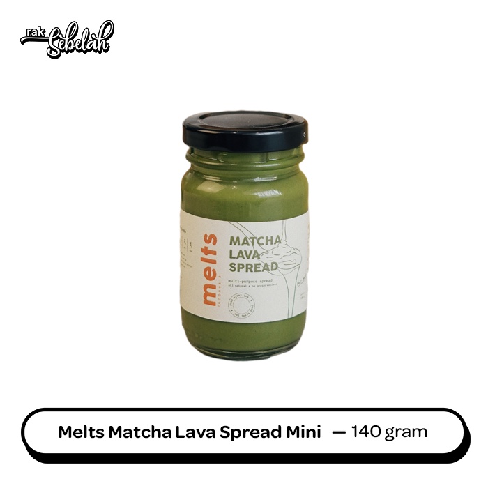 Jual Melts Matcha Lava Spread Mini 140g Shopee Indonesia