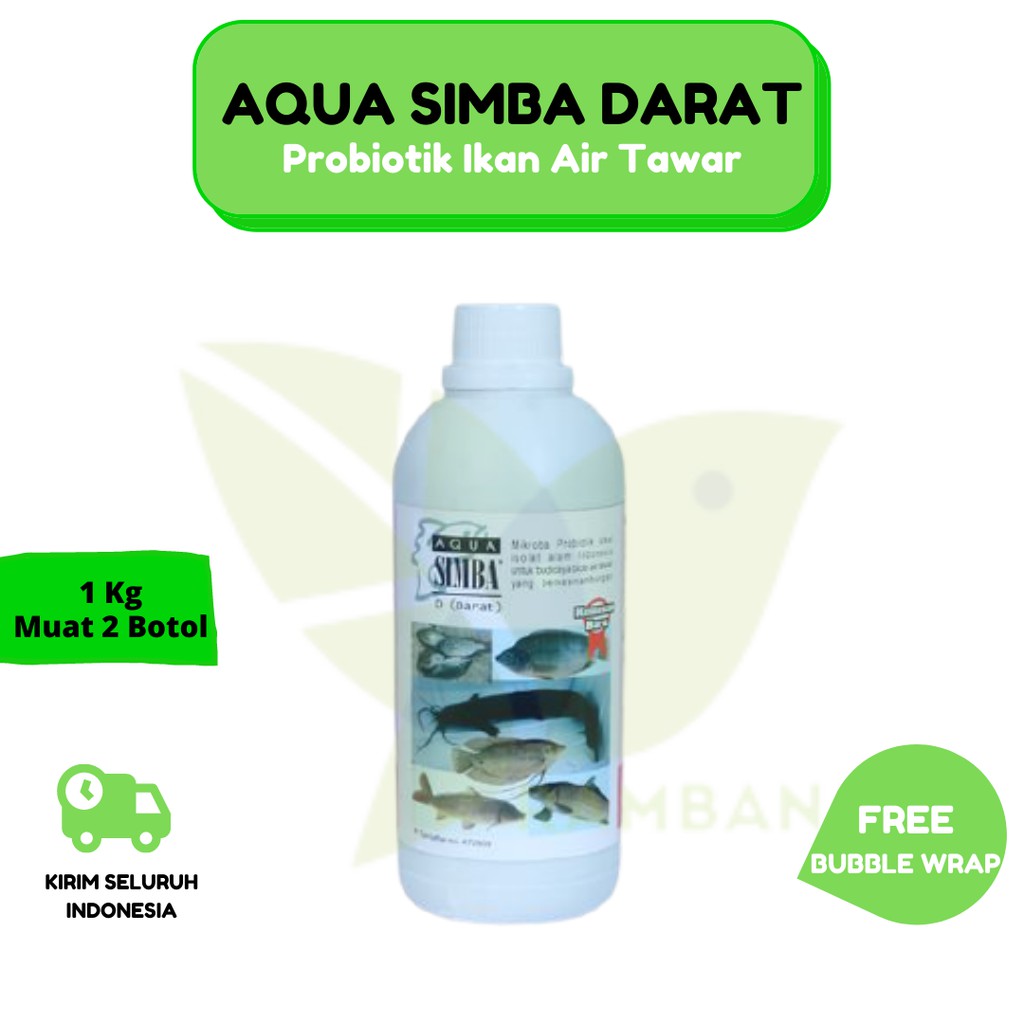 Jual AQUA SIMBA D Darat PROBIOTIK IKAN AIR TAWAR IKAN HIAS LELE