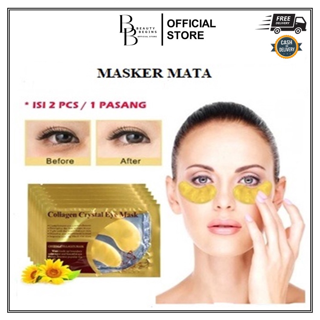 Jual BB MASKER MATA COLLAGEN CRYSTAL GOLD EYE BAG MASK PENGHILANG