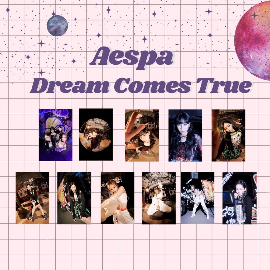 Jual Aespa Photocard Dreams Come True Cetak 1 Sisi Shopee Indonesia