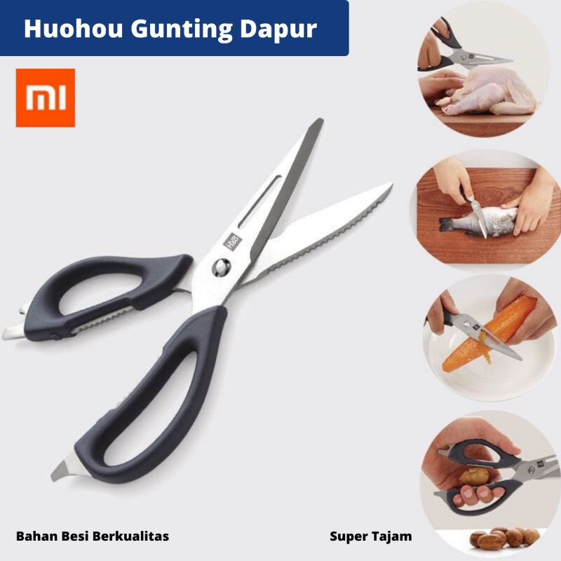 Jual Xiaomi Mijia Huohou Gunting Dapur Serbaguna Super Tajam Gunting